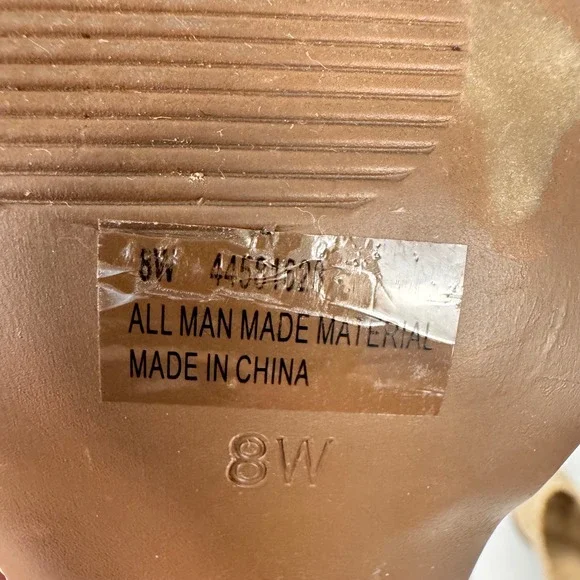 Comfort est. 1946 Woven Mules Women 8W Natural Boho Straw Block Heel Shoes - Picture 7 of 16